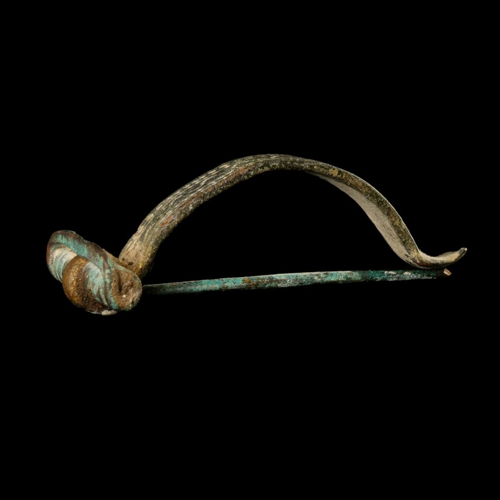 Αρχαίο ρωμαϊκό, Αυτοκρατορικό Μπρούντζος Fibula, Σπάνιος τύπος τόξου  (χωρίς τιμή ασφαλείας) #3.2