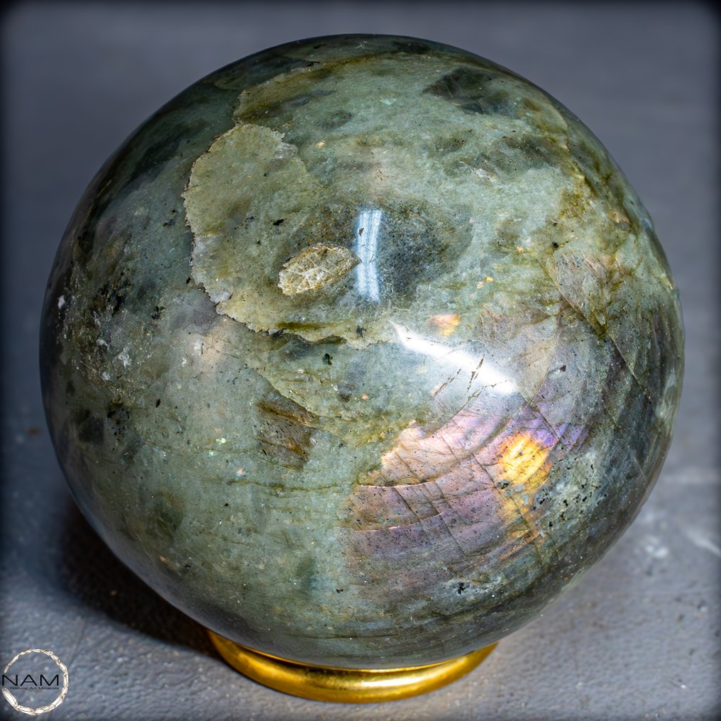 Μοναδική σφαίρα Labradorite Ένα λαμπερό κόσμημα γεμάτο μαγεία και μεταμόρφωση.- 691.77 g #4.3
