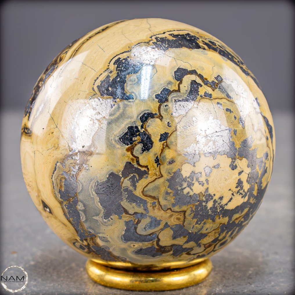 稀有的天然闪锌矿、方铅矿、六方闪锌矿、黄铁矿球体 波兰，奥库什- 351.77 g #2.1