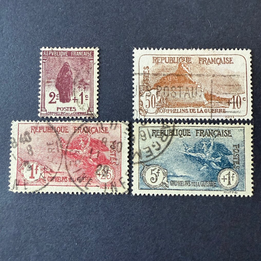 法國  - Yvert 229/232 ‘孤儿邮票第三级系列’已盖销 - 极佳 #1.0