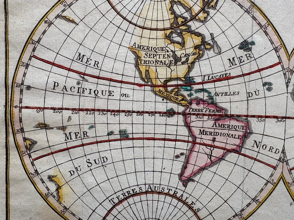 Wereld - κόσμος; N.A. Pluche - Mappemonde - 1751-1760 #3.2