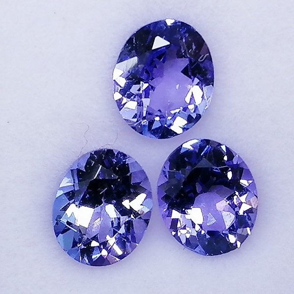 3 pcs  蓝色 坦桑石  - 2.03 ct - 西班牙宝石学院（IGE） #3.2