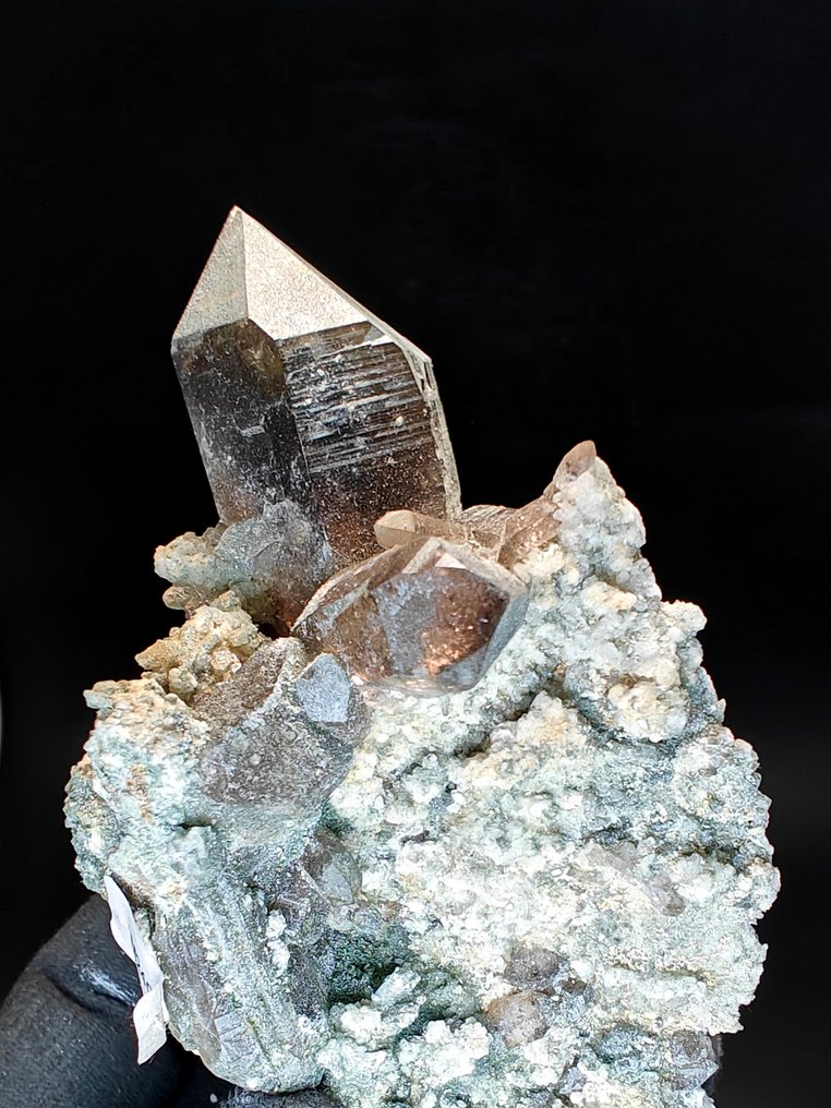 Quarzo Fumè Κρίσταλ στη μήτρα - Ύψος: 11 cm - Πλάτος: 8 cm- 180 g #1.0