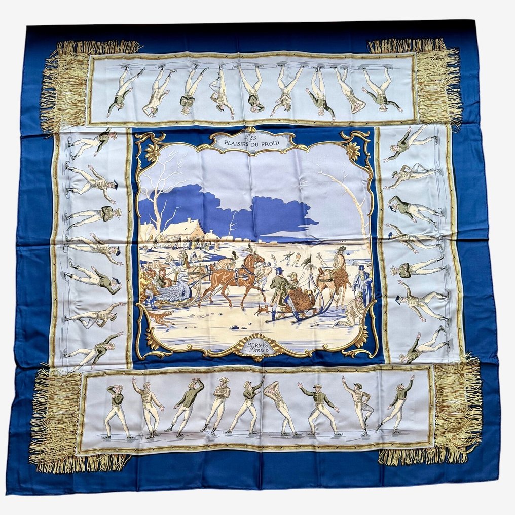 Hermès - LES PLAISIRS DU FROID - Écharpe #1.0