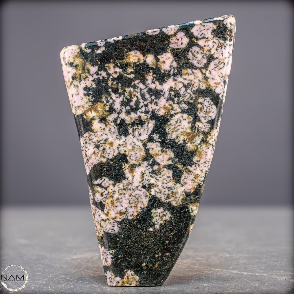 Φυσικός obsidian με μοτίβο χιονονιφάδας Εντυπωπικό στυλ συλλέκτη με αντίθετο μοτίβο.- 395.07 g #1.0