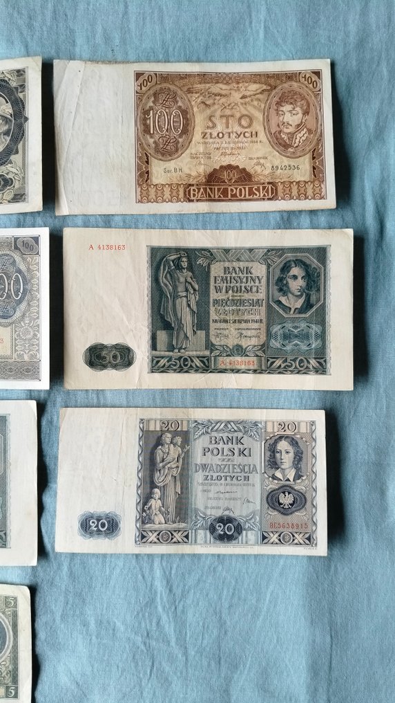 Poland. - 10 Banknotes - Various Dates  (No reserve price) #2.1