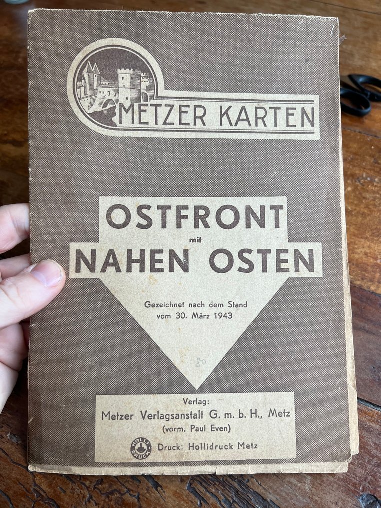 WW2 German Eastern Front Map - Soviet Union - Red Army - Ukraine - Στάλινγκραντ - Λένινγκραντ - Μεγάλες λεπτομέρειες.; Metzler Karten - 1943 #1.0