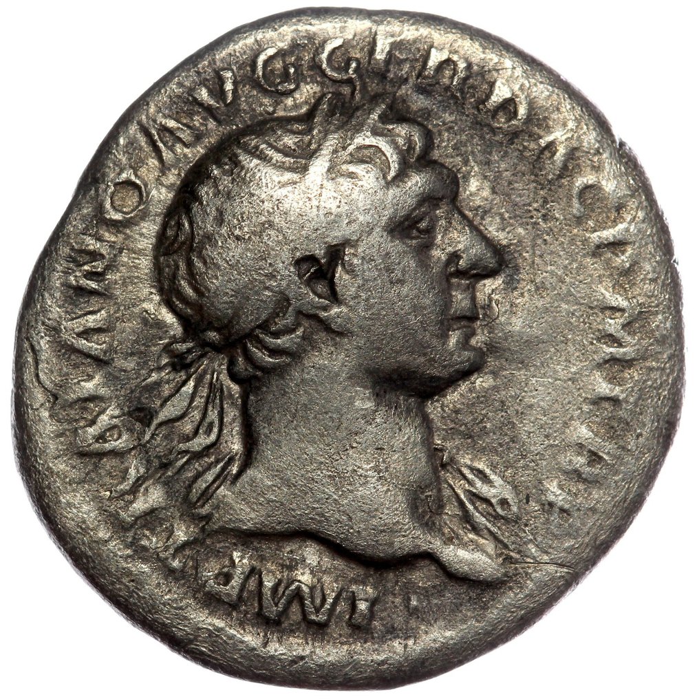 Romarriket. Trajan (AD 98-117). Denarius Rome - Dacian captive  (Ingen mindstepris) #3.2