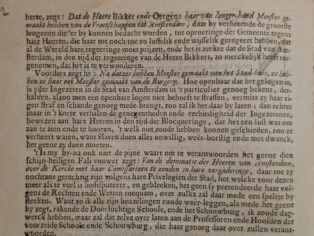 [mislukte aanval van Willem II op Amsterdam] - Den rechten ommeganck vande gevioleerde stadt van Amsterdam - 1650 #2.1