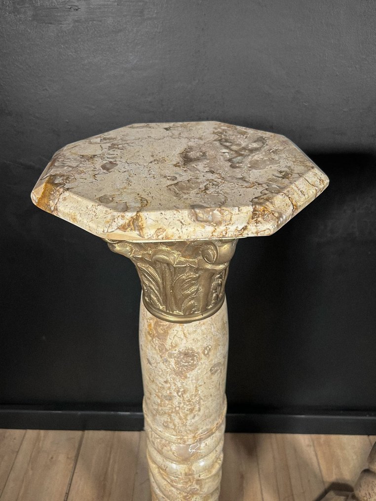 Αντίκες Στήλη (2) - Αρχή του 20ού αιώνα - Ζευγάρι μαρμάρινων στηλών  #3.2