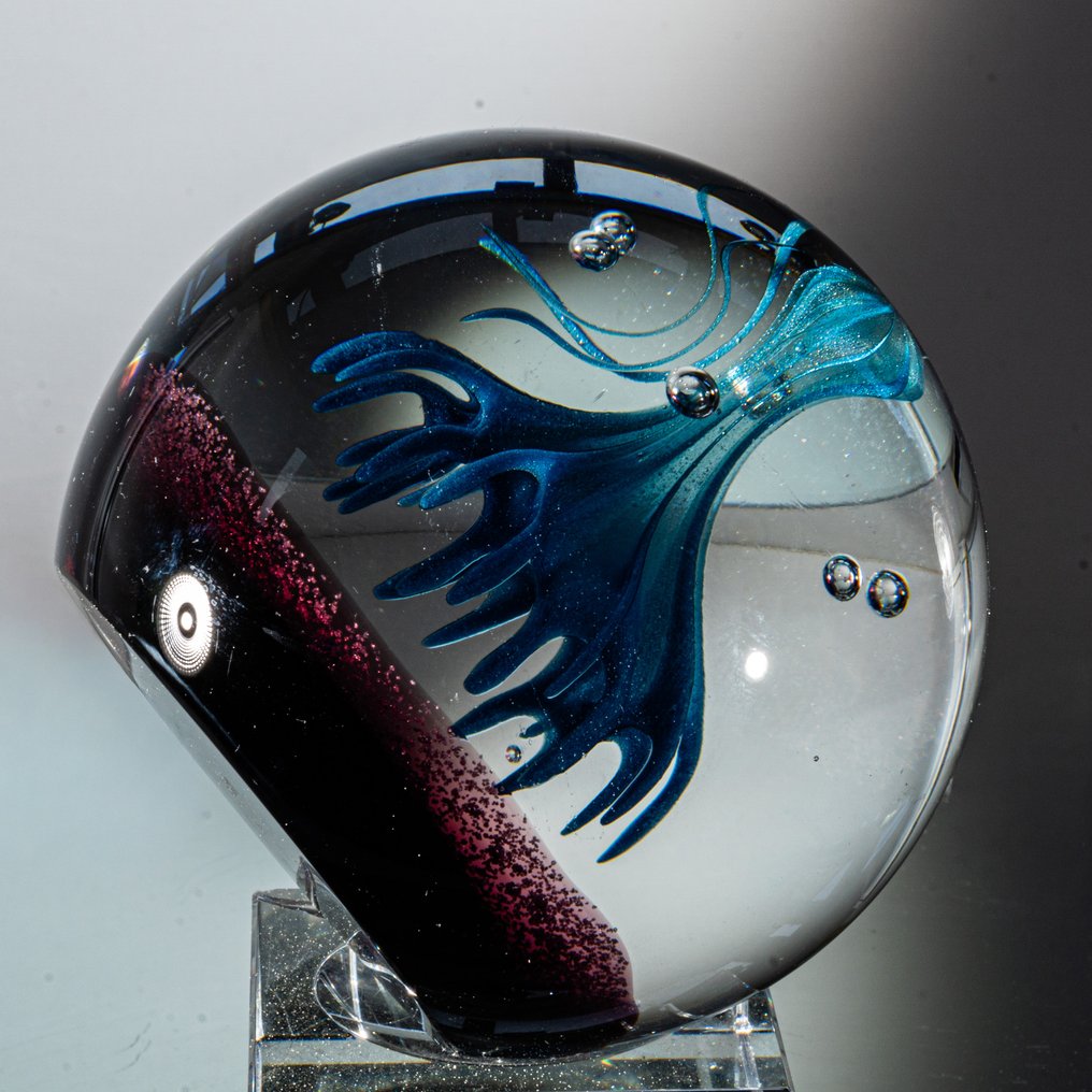 Caithness Glass - Colin Terris - Brevpresser - "Nomad" (Ltd. Edition 1979, Magnum Size) - Ø 8,6 cm - Glas #4.3