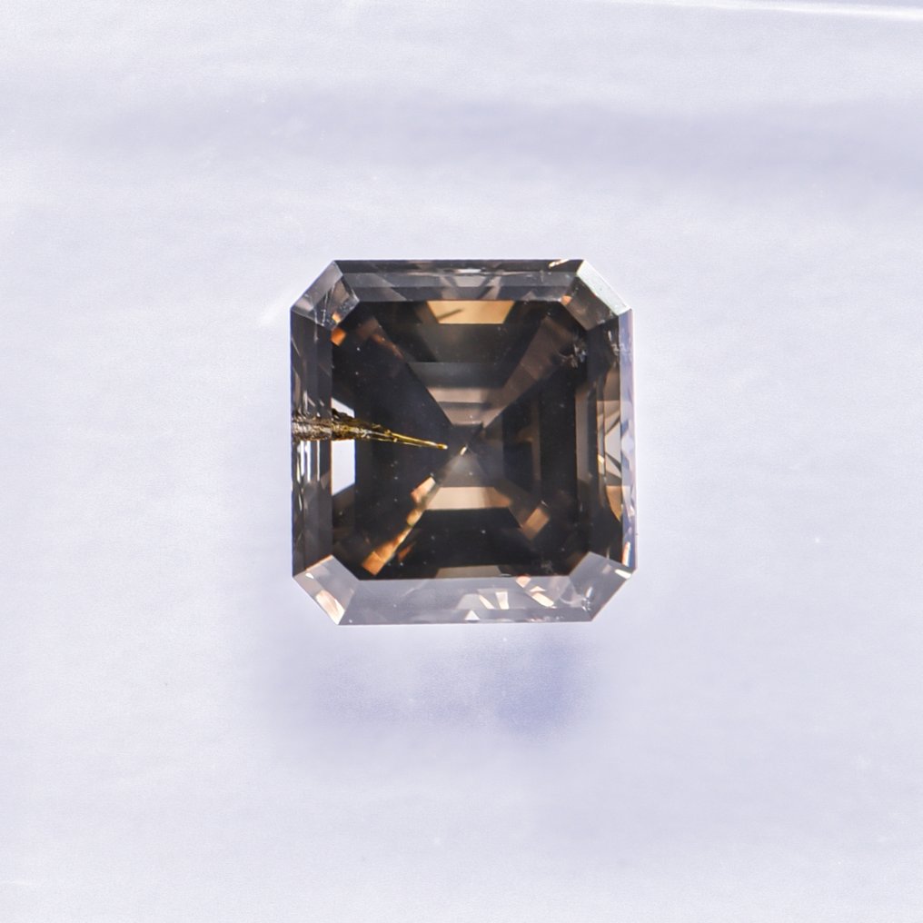 没有保留价 - 1 pcs 钻石  (天然色彩的)  - 1.11 ct - 祖母绿 - Fancy deep 稍帶綠色的 灰色 - I1 内含一级 - 国际宝石研究院（IGI） - VG VG #3.2