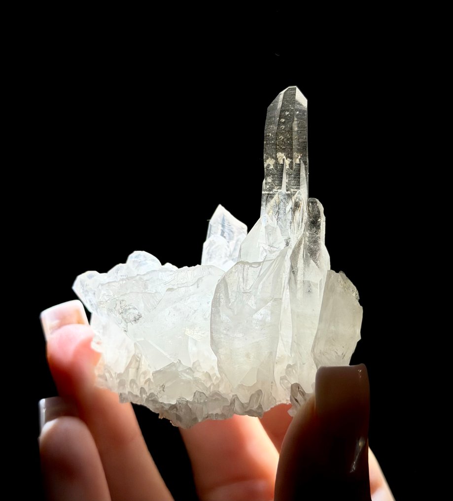 Gorgeous QUARTZ Cluster from Collier Creek Mine, Arkansas USA Crystal cluster - Height: 6.3 cm - Width: 6.2 cm- 55 g #2.1