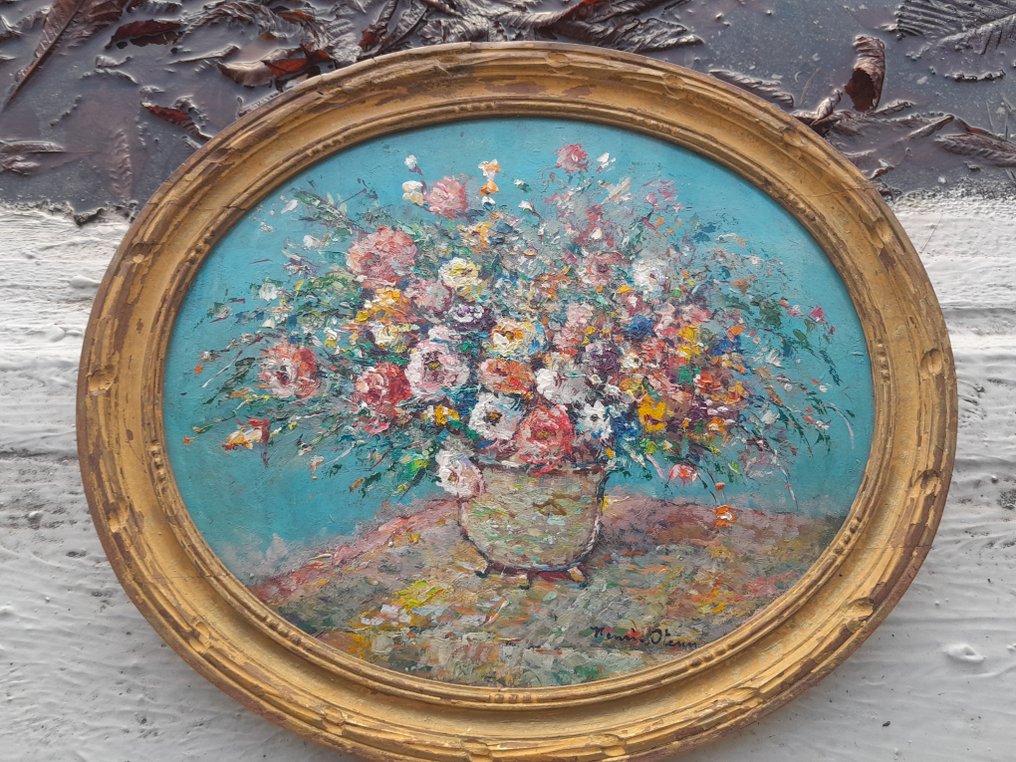 Henri stenn (1903-1993). - Bouquet de fleurs. #1.0