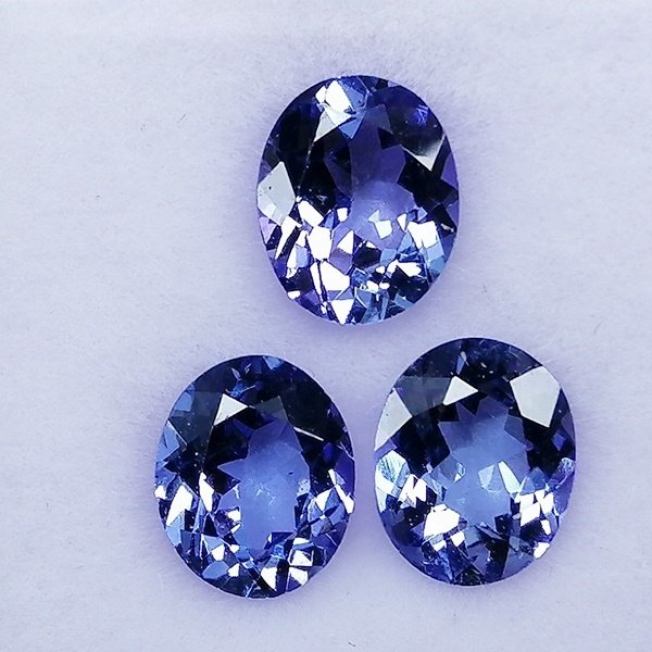 3 pcs  Niebieski Tanzanit  - 1.91 ct - Instituto Gemólogico Español (IGE) #4.3