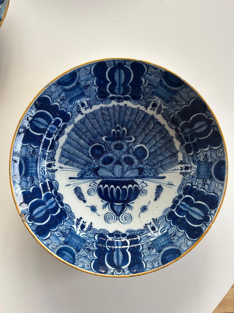 Delft, Plateelbakkerij - Tányér (10) - Agyagedény - Majolika de Delft #3.2