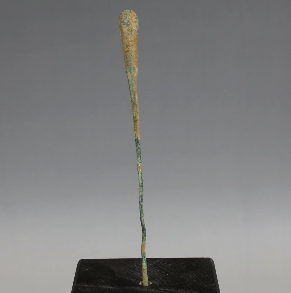 古羅馬 青銅色 医疗器械，刮刀，前博物馆  (沒有保留價) #1.0