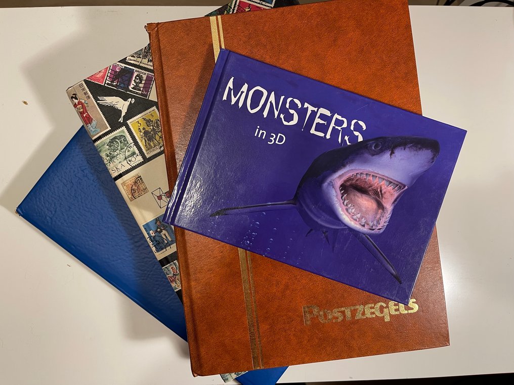 荷蘭 1965/2006 - 大约有720个小纸片和方块，分布在3本插页本和一本独特的小册子《3D怪兽》里。 #1.0