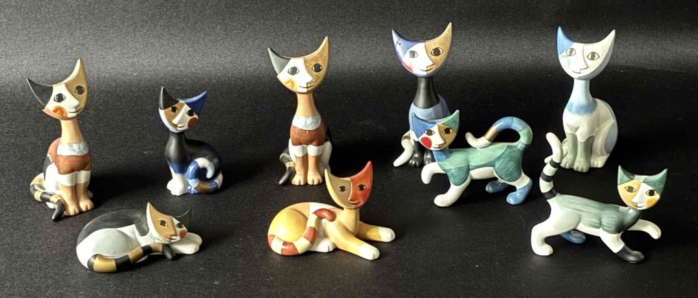 Goebel - 小塑像 - Katzen - Rosina Wachtmeister (9) - 素瓷 #2.1