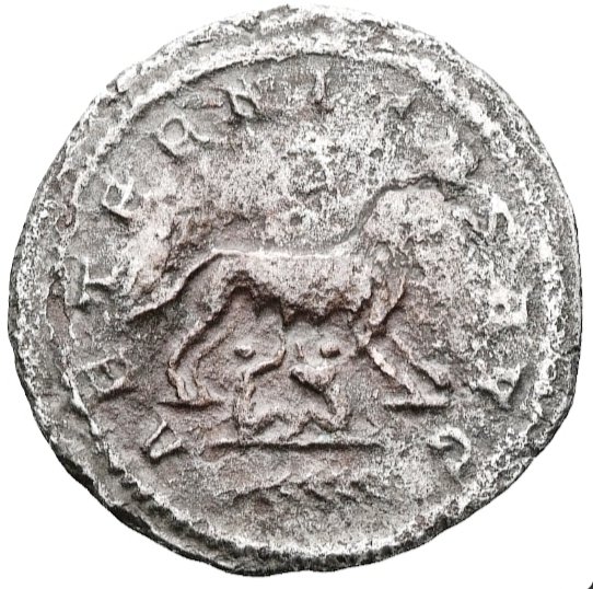 羅馬帝國. 加里恩努斯 (AD 253-268). Antoninianus AD 264-265, Antioch - She-wolf  (沒有保留價) #4.3