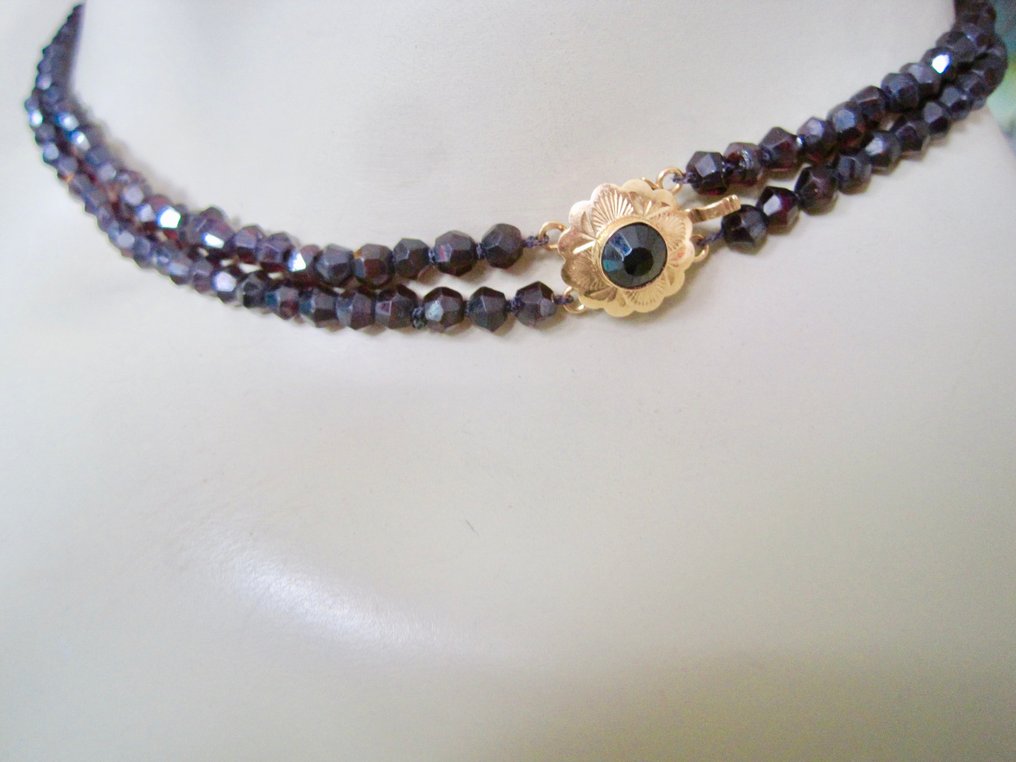 χωρίς τιμή ασφαλείας - Κολιέ - 14 καράτια Κίτρινο χρυσό - ρουμπίνια #4.3