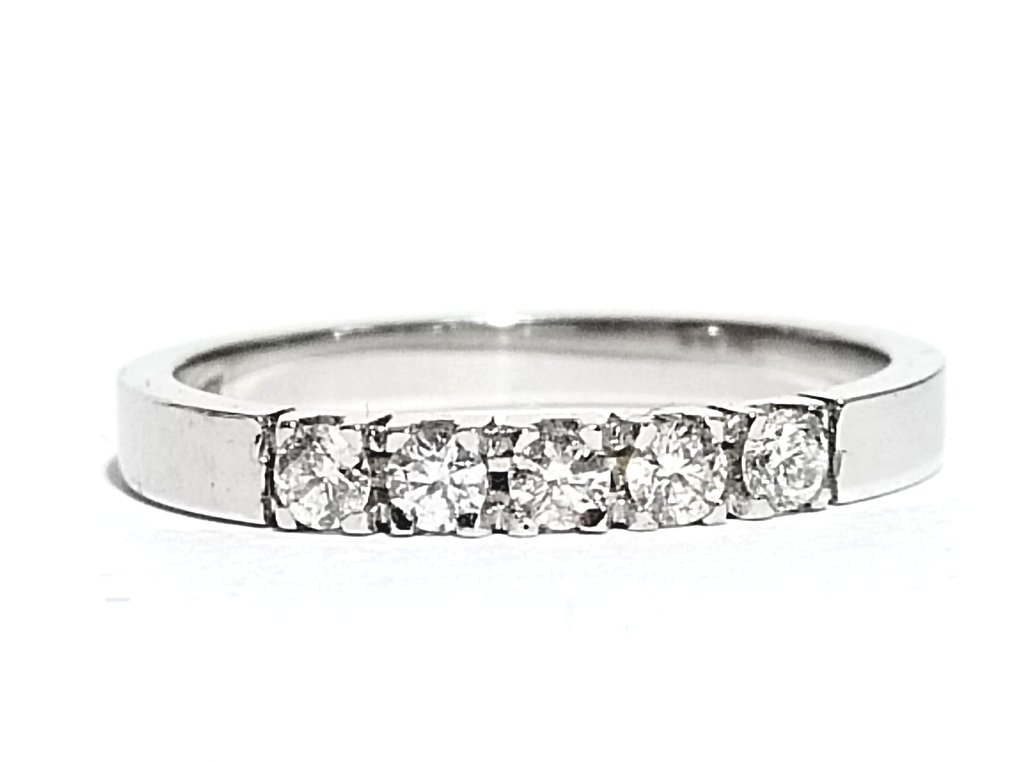 χωρίς τιμή ασφαλείας - Δαχτυλίδι - 14 καράτια Λευκός χρυσός -  0.75ct. tw. Διαμάντι (Φυσικό)  #2.1