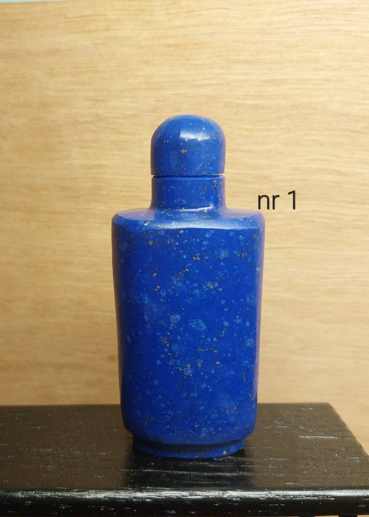 鼻烟壶 - 六个硬石鼻烟壶带展示架 #1.0