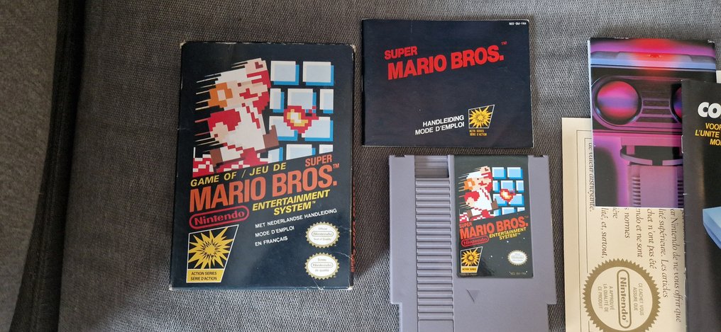 Nintendo - Nes - 1987 Control Deck 1st Hangtab Super Mario Bros editon with brand new controller - Console per videogiochi + giochi #2.1