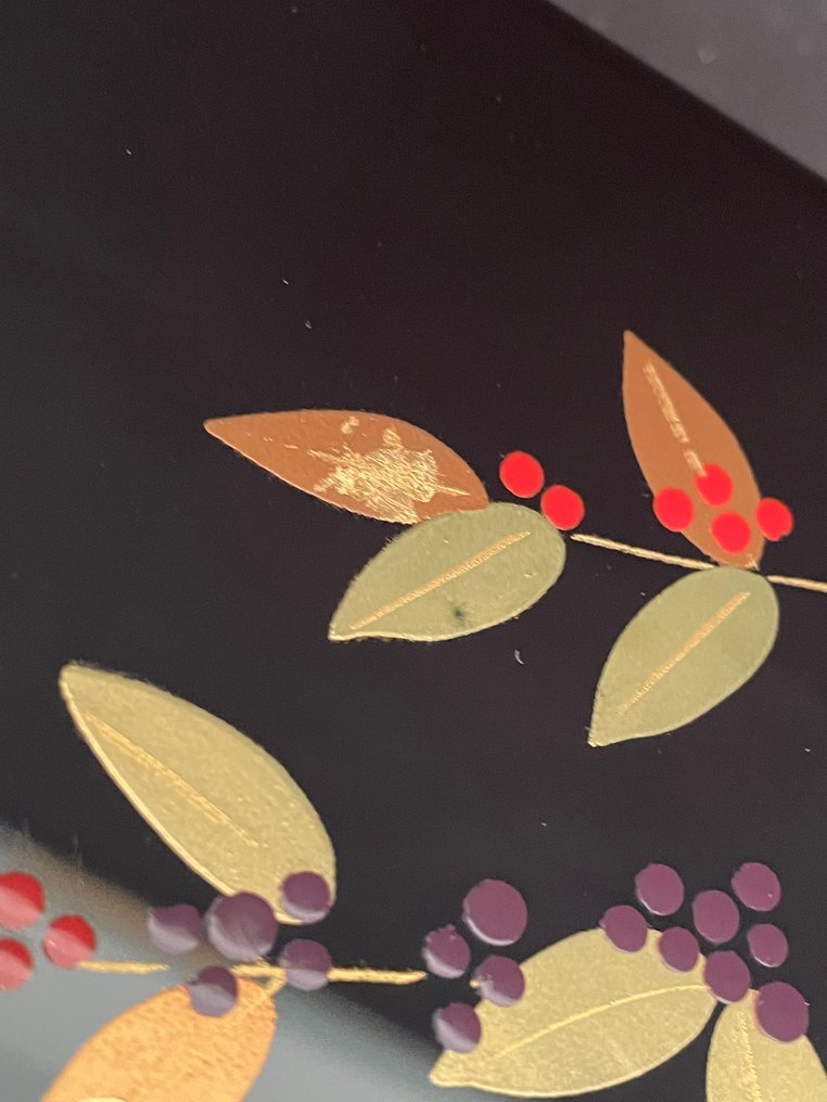 Aizu-nuri【会津塗】 - 盒 - 樹脂, 漆器，蒔绘，金箔 - AizuNuri 郵政明信片盒【葉書箱】 #2.1