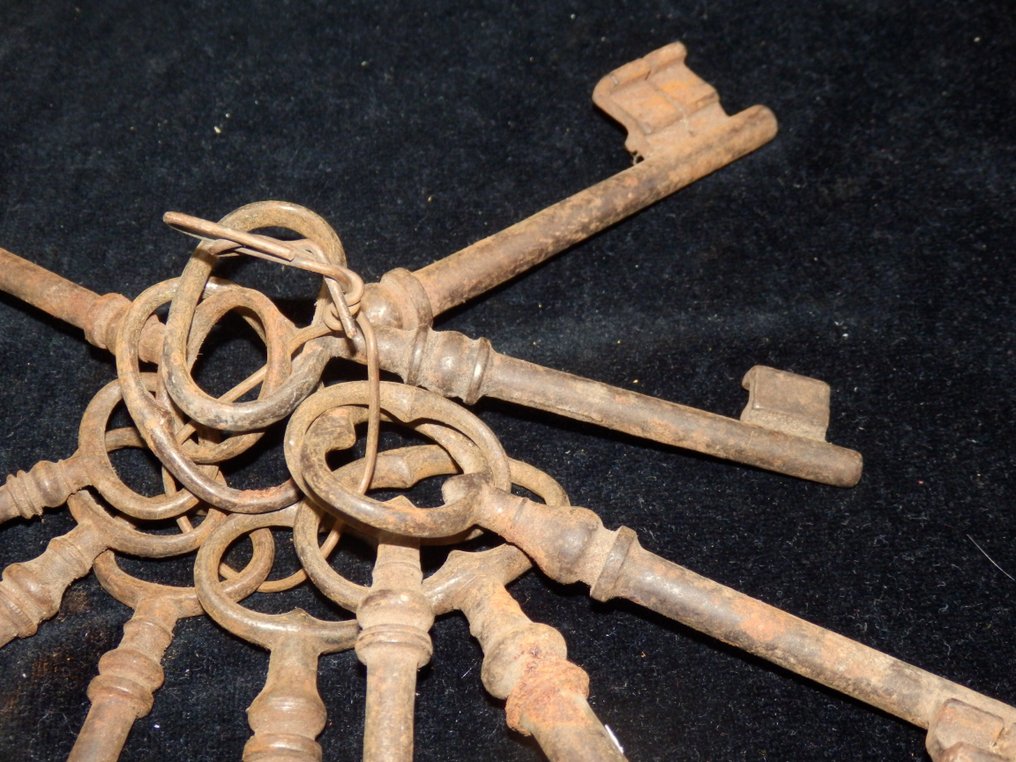 Verzameling van 10 antieke sleutels - Clé (10) Antique #3.2