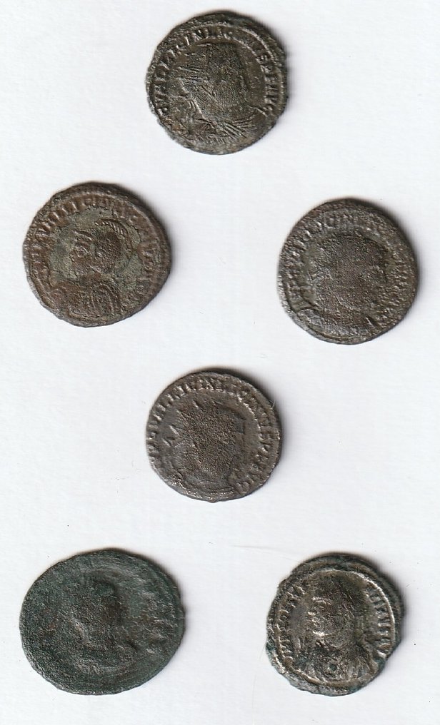 9 希腊和罗马目录 + 6 罗马硬币 300 BC- 300 AD Chr.  (没有保留价) #1.0