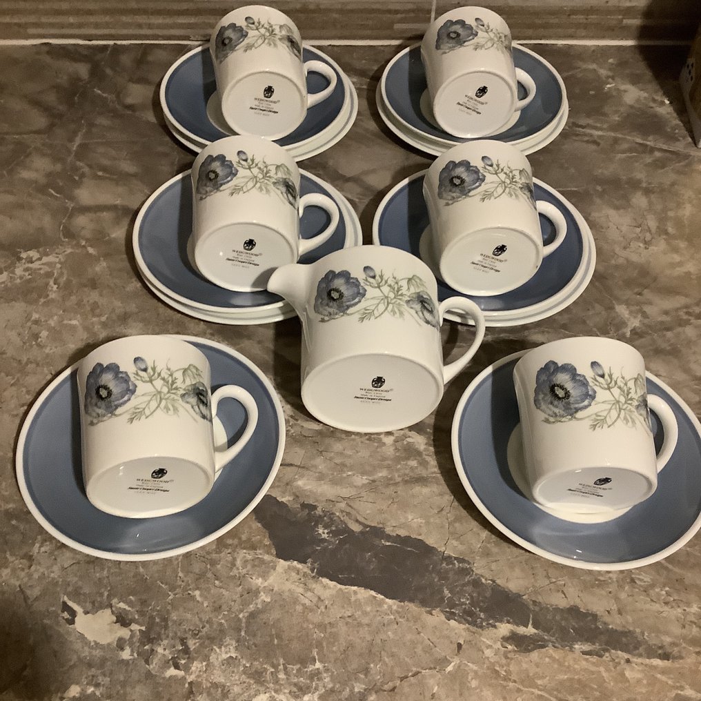 Wedgwood - Susie Cooper - Servizio da tè e caffè (17) - Glen Mist - Bone China - Glen Mist #4.3