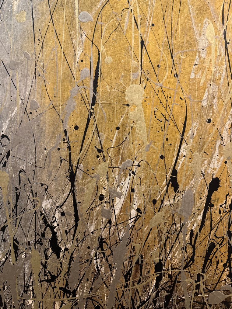 art studio | BRŪT - Abstract N° 2551.6 - XL - 'GoldFields II’ #3.2