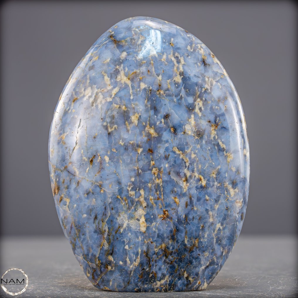 Φυσικός πολύ σπάνιος μπλε χαλαζίας σε απλή μορφή. Τέχνη στη φυσική της μορφή.- 853.97 g #4.3