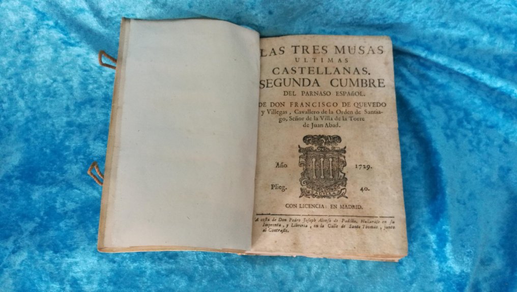 Don Francisco de Quevedo Villegas - El Parnasso Español - 1729 #3.2