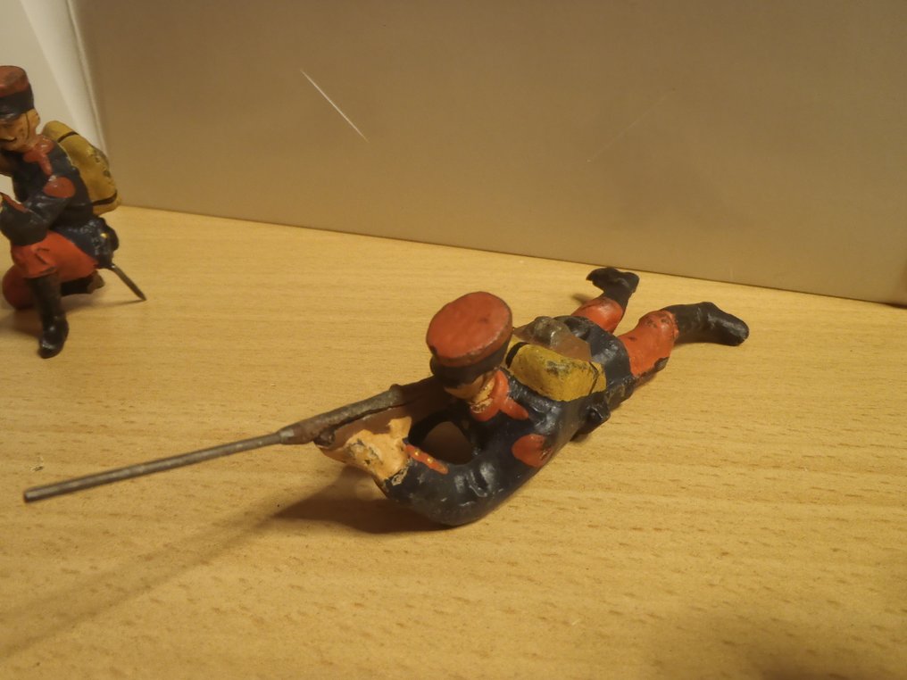 Lineol - Zabawkowy żołnierzyk 5x soldats français - 1920-1930 - Niemcy #2.1