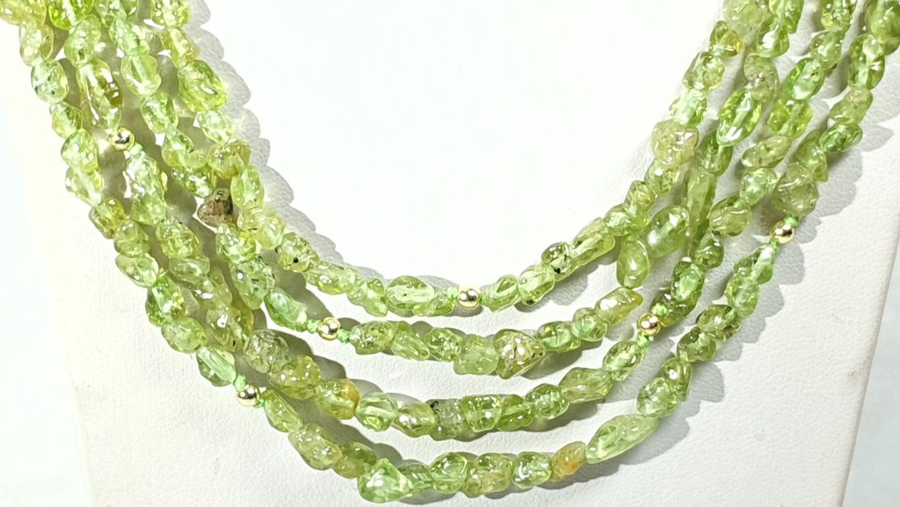 Peridoto - 一流品质 - 自我控制、信任与精神真理 - 925纯银扣环 - 非常 - 项链 #1.0