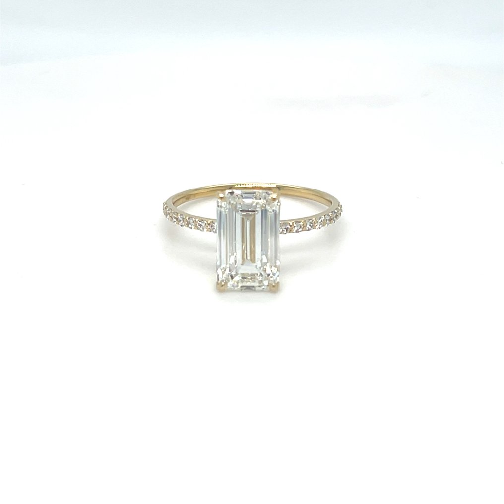 没有保留价 - 戒指 - 14K包金 黄金 - 2.00ct. tw. 钻石 (实验室培育) - 钻石 #1.0