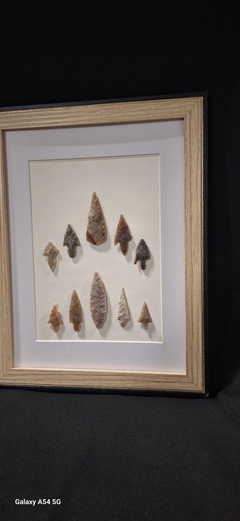 新石器時代 碧玉 新石器时代约公元前6000年的 biface 箭头，来自非洲一个私人考古收藏。 - 270 mm  (沒有保留價) #2.1