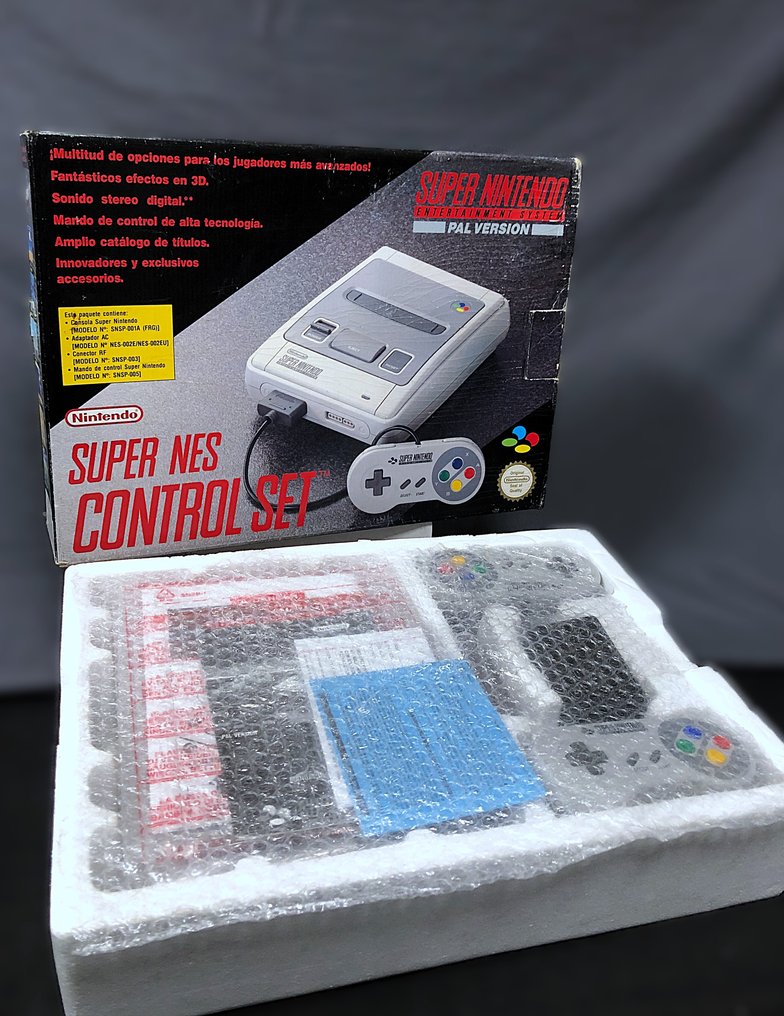 Nintendo - Super Nintendo (SNES) - Super Nintendo SNES - Control Set  PAL España - Κονσόλα βιντεοπαιχνιδιών - Στην αρχική του συσκευασία #1.0