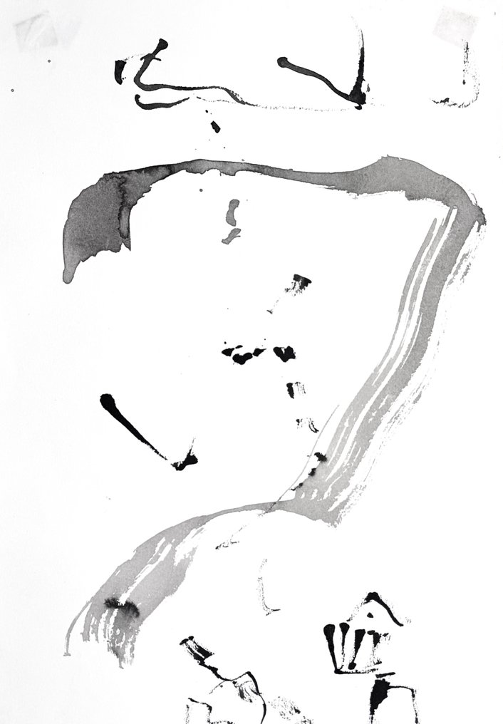 Hanna Ben Dov (1919-2009) - Belle abstraction lyrique c.1960 - Nouvelle École de Paris #2.1