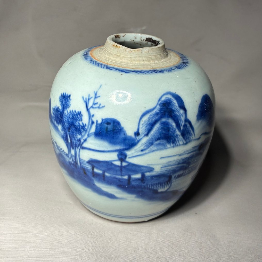 Petit Pot à Gingembre - Bleu & Blanc(不设底价出售) - 瓷器 - 中國 - 清康熙(1662-1722) #1.0