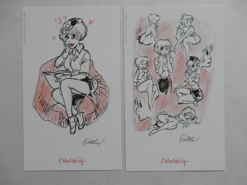 Natasja - 69 - Artboek Natacha - opdrachttekening + 5 ex-libris - 1 Album - 第一版 - 2025 #2.1