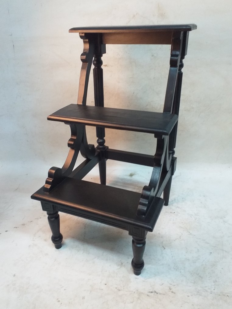 Degraus - Mogno - Escada de biblioteca 1950/60 #1.0