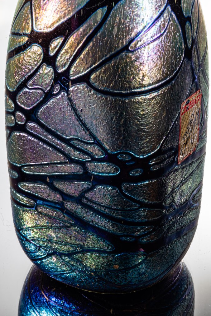 Joska Studio Design - Βάζο - Vasenobjekt (1988) - Υπογεγραμμένο - Ύψος 21 εκ. - Γυαλί #3.2