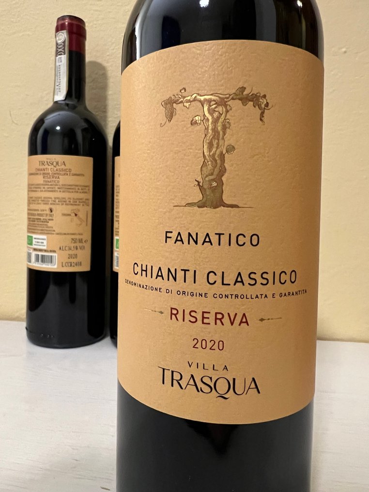 2020 Villa Trasqua, Chianti Classico Riserva Fanatico - Chianti Classico DOCG - 3 Pullot (0.7 L) #3.2