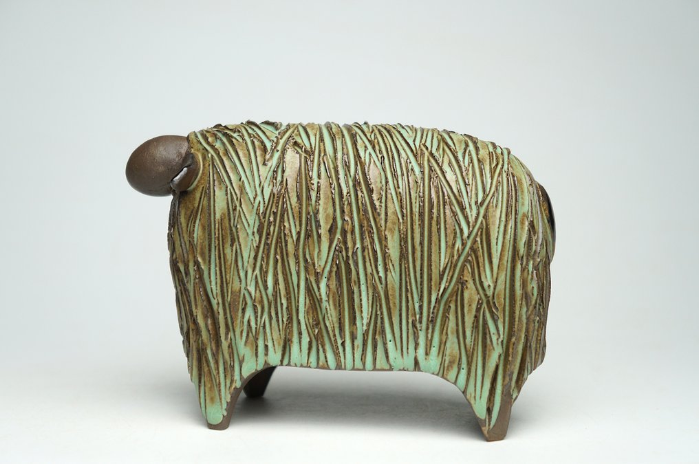 Estatueta - Green Sheep - Cerâmica #1.0
