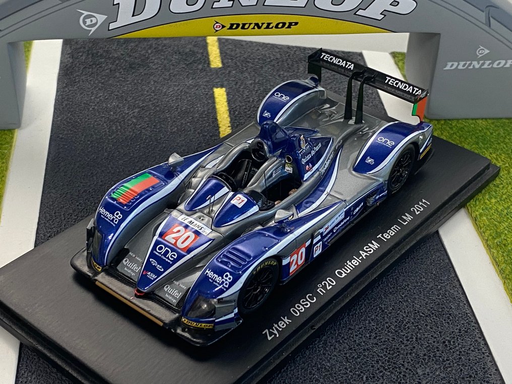 Spark 1:43 - Modelbil - Zytek 09SC #20 Quifel ASM Team 24H00 Le Mans 2011 - Amaral/Pla/Hughes - Superb samler i begrænset og udsolgt udgave. #3.2