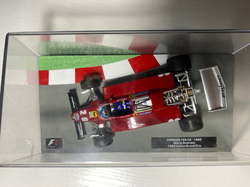 Altaya 1:43 - Modelracerbil (4) - Ferrari F399 1999; Ferrari 126 C2 1982; Ferrari 312 T3 1979; Ferrari 312 B3 1975 #3.2