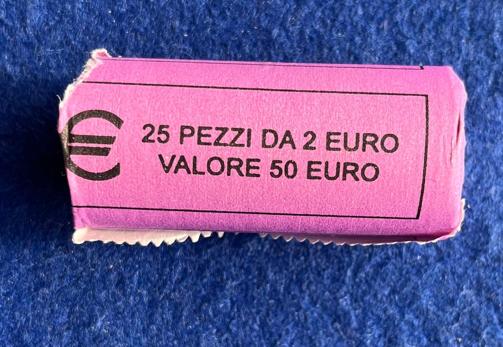 Italie. 2 Euro 2025 "Amerigo Vespucci" (25 monete) in rotolino  (Sans prix de réserve) #2.1